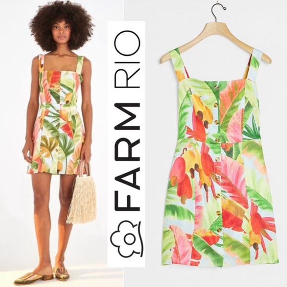 FARM RIO ANTHROPOLOGY DRESS - Picture 1 of 6